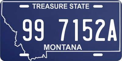 MT license plate 997152A