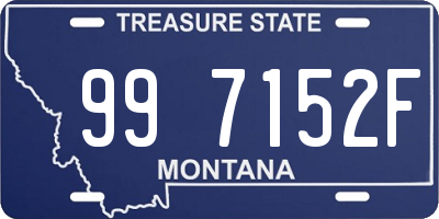 MT license plate 997152F