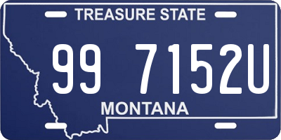 MT license plate 997152U