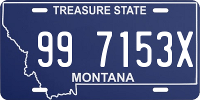 MT license plate 997153X