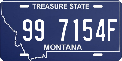 MT license plate 997154F