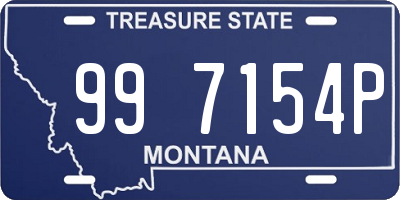 MT license plate 997154P