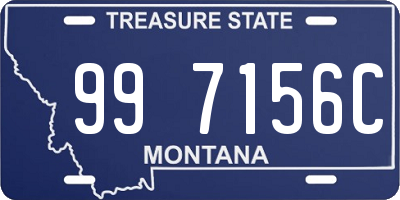 MT license plate 997156C