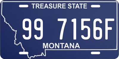 MT license plate 997156F