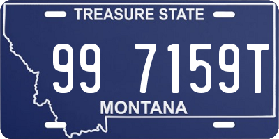 MT license plate 997159T