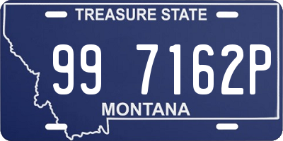 MT license plate 997162P