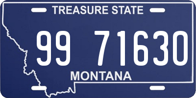 MT license plate 997163O