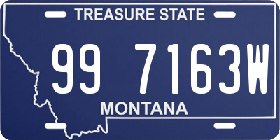 MT license plate 997163W