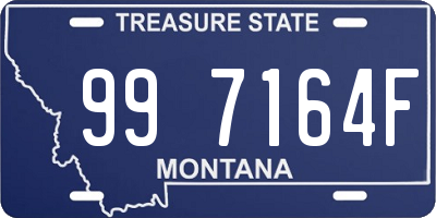 MT license plate 997164F