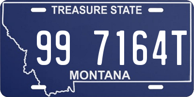 MT license plate 997164T