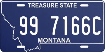 MT license plate 997166C