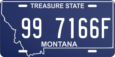 MT license plate 997166F