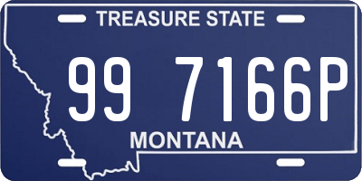 MT license plate 997166P