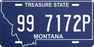 MT license plate 997172P