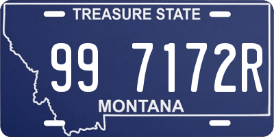 MT license plate 997172R