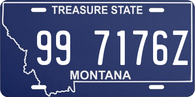 MT license plate 997176Z