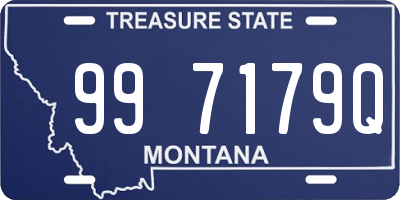 MT license plate 997179Q