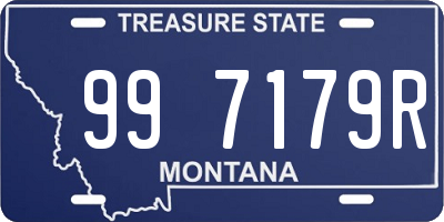 MT license plate 997179R