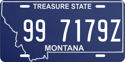 MT license plate 997179Z