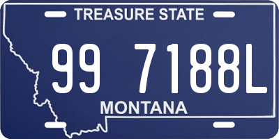 MT license plate 997188L