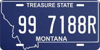 MT license plate 997188R