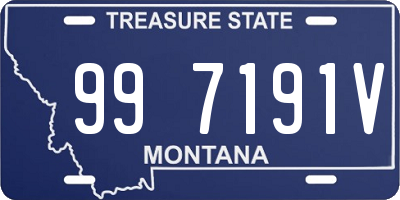 MT license plate 997191V