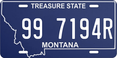 MT license plate 997194R