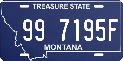 MT license plate 997195F