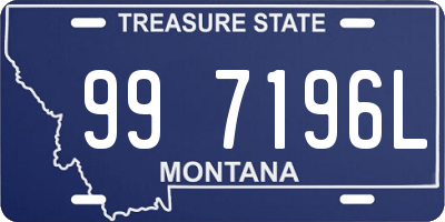 MT license plate 997196L