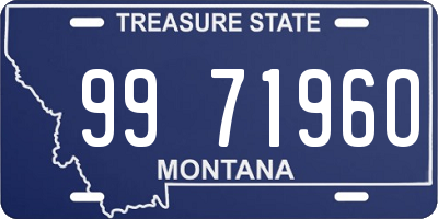 MT license plate 997196O