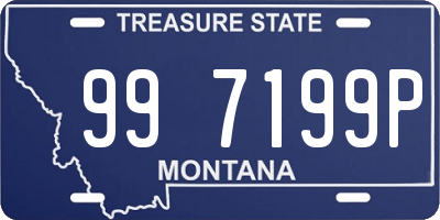 MT license plate 997199P