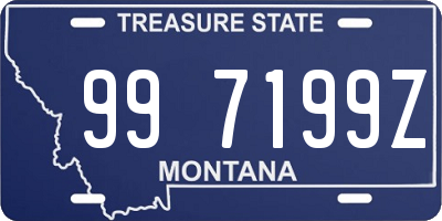 MT license plate 997199Z