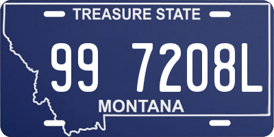 MT license plate 997208L