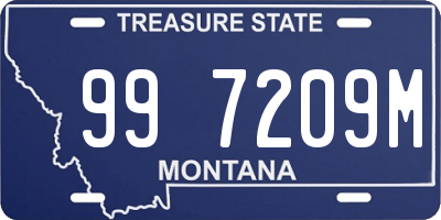 MT license plate 997209M