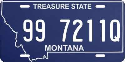 MT license plate 997211Q