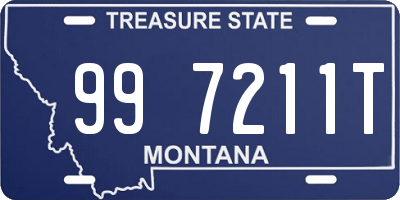 MT license plate 997211T