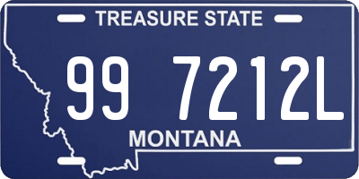 MT license plate 997212L