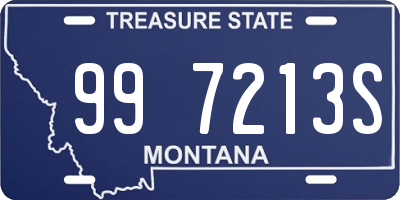 MT license plate 997213S