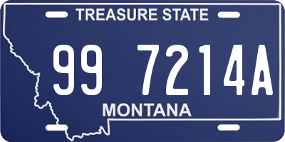 MT license plate 997214A