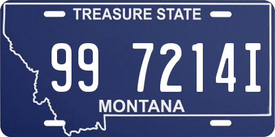 MT license plate 997214I