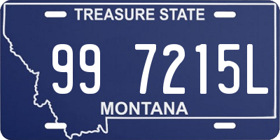 MT license plate 997215L