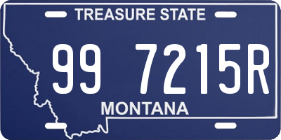 MT license plate 997215R