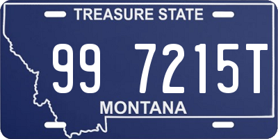 MT license plate 997215T