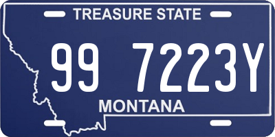 MT license plate 997223Y