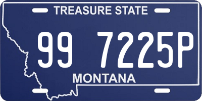 MT license plate 997225P