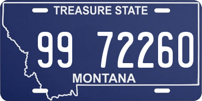 MT license plate 997226O