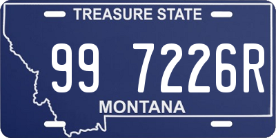 MT license plate 997226R