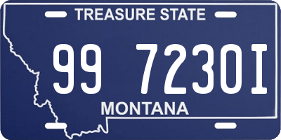 MT license plate 997230I