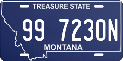 MT license plate 997230N