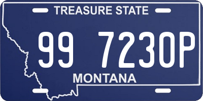 MT license plate 997230P